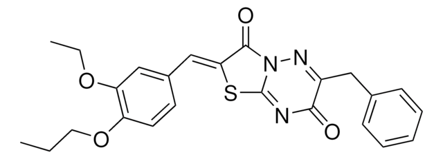 (2Z)-6-BENZYL-2-(3-ETHOXY-4-PROPOXYBENZYLIDENE)-7H-[1,3]THIAZOLO[3,2-B][1,2,4]TRIAZINE-3,7(2H)-DIONE AldrichCPR