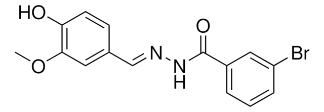 3-BROMO-N'-(4-HYDROXY-3-METHOXYBENZYLIDENE)BENZOHYDRAZIDE AldrichCPR