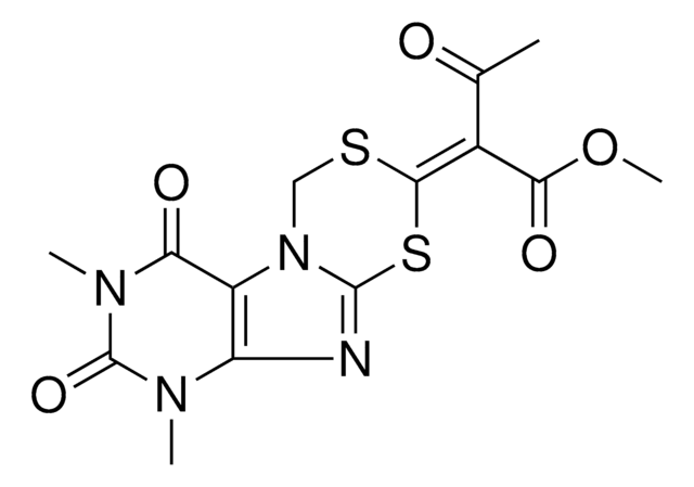 METHYL 2-(7,9-DIMETHYL-6,8-DIOXO-6,7,8,9-TETRAHYDRO[1,3,5]DITHIAZINO[4,5-F]PURIN-2-YLIDENE)-3-OXOBUTANOATE AldrichCPR