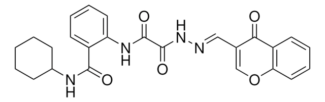 N-CYCLOHEXYL-2-[(OXO{(2E)-2-[(4-OXO-4H-CHROMEN-3-YL)METHYLENE]HYDRAZINO}ACETYL)AMINO]BENZAMIDE AldrichCPR