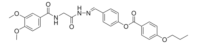 4-(2-(((3,4-DIMETHOXYBENZOYL)AMINO)AC)CARBOHYDRAZONOYL)PHENYL 4-PROPOXYBENZOATE AldrichCPR