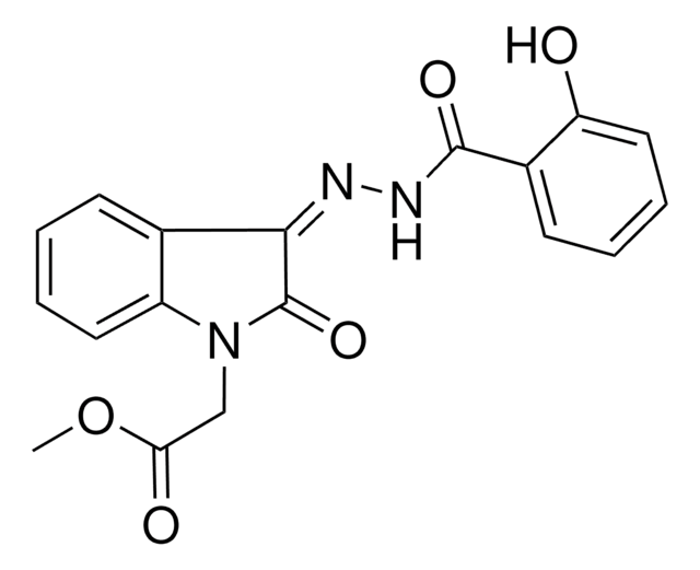 METHYL (3-((2-HYDROXYBENZOYL)HYDRAZONO)-2-OXO-2,3-DIHYDRO-1H-INDOL-1-YL)ACETATE AldrichCPR