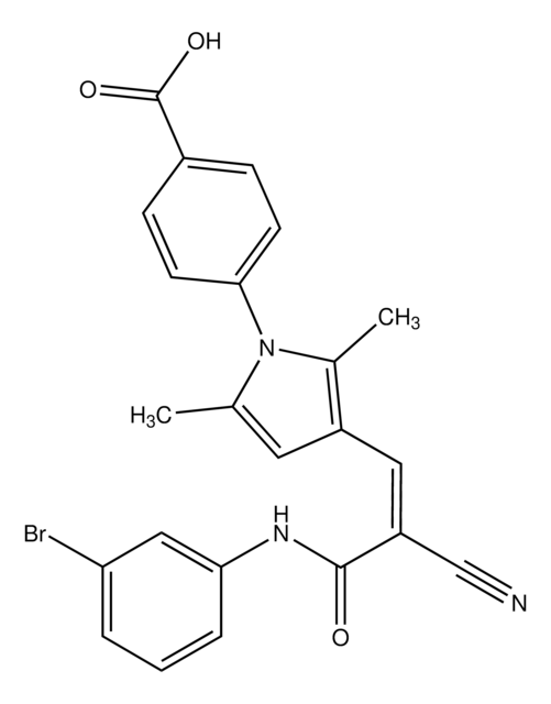 (Z)-4-(3-(3-(3-Bromophenylamino)-2-cyano-3-oxoprop-1-enyl)-2,5-dimethyl-1H-pyrrol-1-yl)benzoic acid