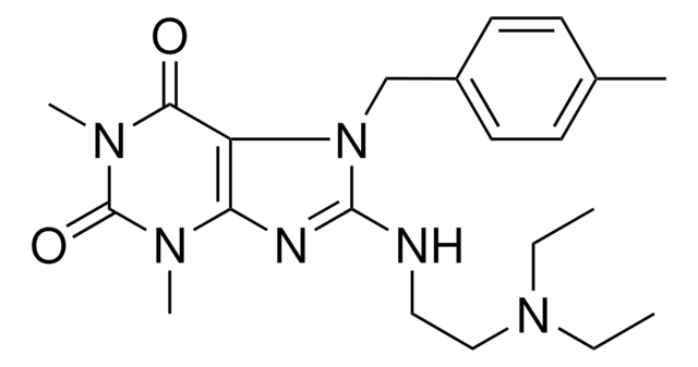 8-{[2-(DIETHYLAMINO)ETHYL]AMINO}-1,3-DIMETHYL-7-(4-METHYLBENZYL)-3,7-DIHYDRO-1H-PURINE-2,6-DIONE AldrichCPR