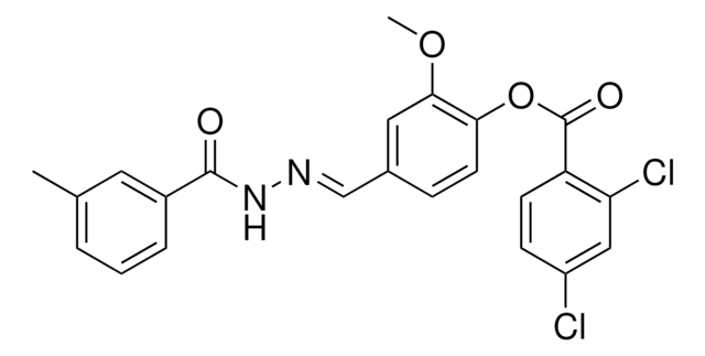 2-METHOXY-4-(2-(3-METHYLBENZOYL)CARBOHYDRAZONOYL)PHENYL 2,4-DICHLOROBENZOATE AldrichCPR