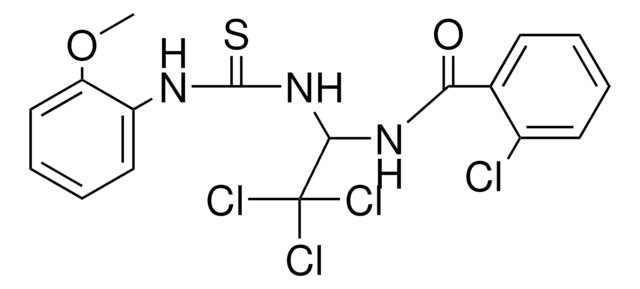 2-CHLORO-N-(2,2,2-TRICHLORO-1-(3-(2-METHOXY-PHENYL)-THIOUREIDO)-ETHYL)-BENZAMIDE AldrichCPR