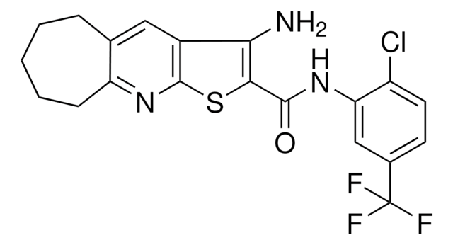 3-AMINO-N-[2-CHLORO-5-(TRIFLUOROMETHYL)PHENYL]-6,7,8,9-TETRAHYDRO-5H-CYCLOHEPTA[B]THIENO[3,2-E]PYRIDINE-2-CARBOXAMIDE AldrichCPR