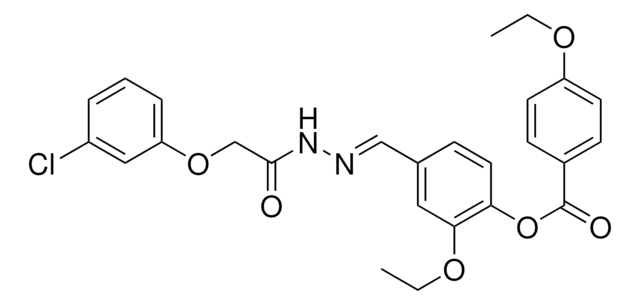 4-(2-((3-CHLOROPHENOXY)ACETYL)CARBOHYDRAZONOYL)-2-ETHOXYPHENYL 4-ETHOXYBENZOATE AldrichCPR