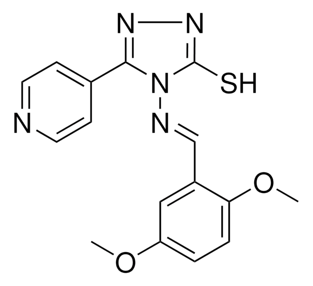 4-{[(E)-(2,5-DIMETHOXYPHENYL)METHYLIDENE]AMINO}-5-(4-PYRIDINYL)-4H-1,2,4-TRIAZOLE-3-THIOL AldrichCPR