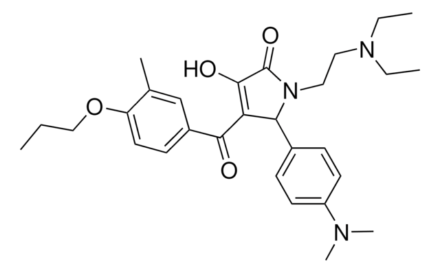 1-[2-(DIETHYLAMINO)ETHYL]-5-[4-(DIMETHYLAMINO)PHENYL]-3-HYDROXY-4-(3-METHYL-4-PROPOXYBENZOYL)-1,5-DIHYDRO-2H-PYRROL-2-ONE AldrichCPR