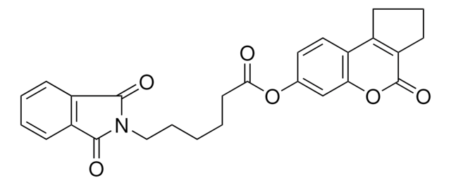 4-OXO-1,2,3,4-TETRAHYDROCYCLOPENTA[C]CHROMEN-7-YL 6-(1,3-DIOXO-1,3-DIHYDRO-2H-ISOINDOL-2-YL)HEXANOATE AldrichCPR