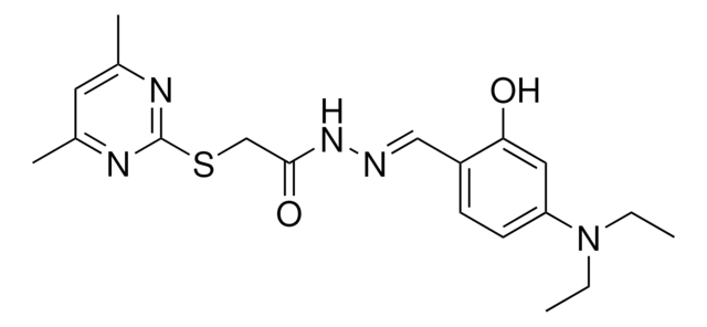 N'-{(E)-[4-(DIETHYLAMINO)-2-HYDROXYPHENYL]METHYLIDENE}-2-[(4,6-DIMETHYL-2-PYRIMIDINYL)SULFANYL]ACETOHYDRAZIDE AldrichCPR