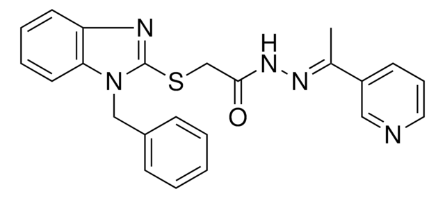 2((1-BENZYL-1H-BENZIMIDAZOL-2-YL)THIO)N'(1(3-PYRIDINYL)ETHYLIDENE)ACETOHYDRAZIDE AldrichCPR