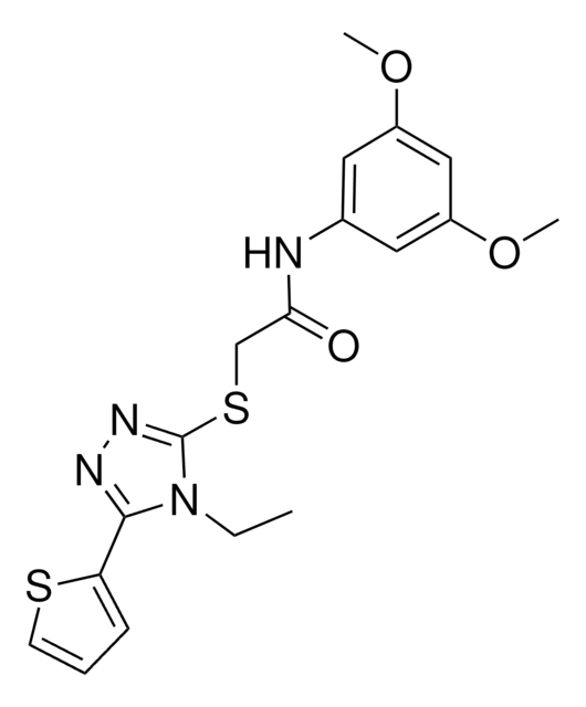 N-(3,5-DIMETHOXYPHENYL)-2-{[4-ETHYL-5-(2-THIENYL)-4H-1,2,4-TRIAZOL-3-YL]SULFANYL}ACETAMIDE AldrichCPR