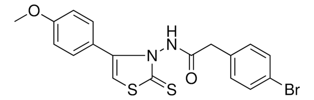 2-(4-BROMOPHENYL)-N-(4-(4-METHOXYPHENYL)-2-THIOXO-1,3-THIAZOL-3(2H)-YL)ACETAMIDE AldrichCPR