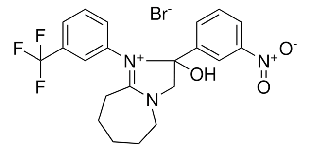 2-HYDROXY-2-(3-NITROPHENYL)-1-[3-(TRIFLUOROMETHYL)PHENYL]-2,5,6,7,8,9-HEXAHYDRO-3H-IMIDAZO[1,2-A]AZEPIN-1-IUM BROMIDE AldrichCPR