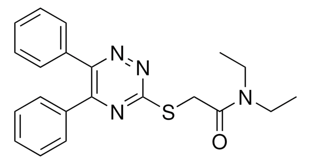 2-((5,6-DIPHENYL-1,2,4-TRIAZIN-3-YL)THIO)-N,N-DIETHYLACETAMIDE AldrichCPR