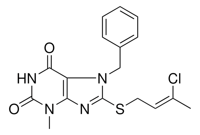 7-BENZYL-8-(3-CHLORO-BUT-2-ENYLSULFANYL)-3-METHYL-3,7-DIHYDRO-PURINE-2,6-DIONE AldrichCPR