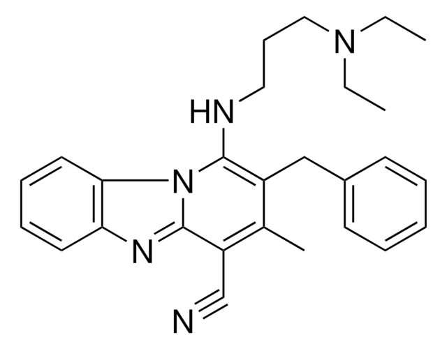 2-BENZYL-1-{[3-(DIETHYLAMINO)PROPYL]AMINO}-3-METHYLPYRIDO[1,2-A]BENZIMIDAZOLE-4-CARBONITRILE AldrichCPR