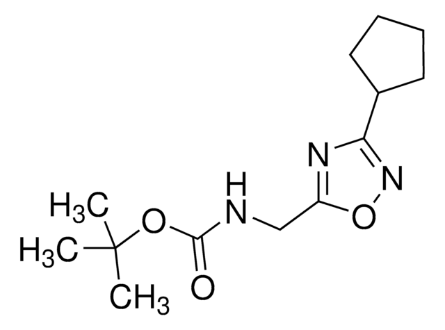 tert-Butyl ((3-cyclopentyl-1,2,4-oxadiazol-5-yl)methyl)carbamate AldrichCPR