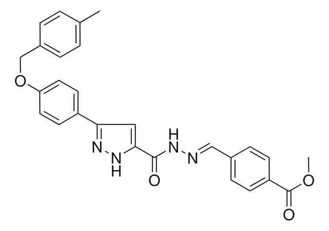 METHYL 4-((E)-{[(3-{4-[(4-METHYLBENZYL)OXY]PHENYL}-1H-PYRAZOL-5-YL)CARBONYL]HYDRAZONO}METHYL)BENZOATE AldrichCPR