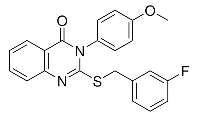 2-((3-FLUOROBENZYL)THIO)-3-(4-METHOXYPHENYL)-4(3H)-QUINAZOLINONE AldrichCPR