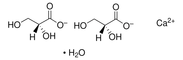 D-(+)-Glyceric acid hemicalcium salt monohydrate lyophilized powder