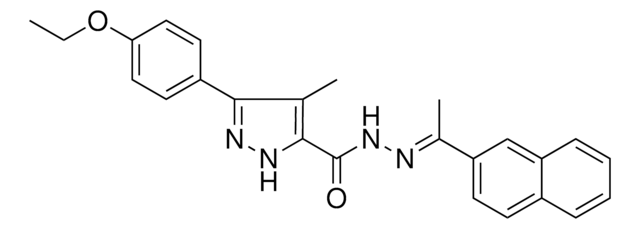 3-(4-ETHOXYPHENYL)-4-METHYL-N'-[(E)-1-(2-NAPHTHYL)ETHYLIDENE]-1H-PYRAZOLE-5-CARBOHYDRAZIDE AldrichCPR