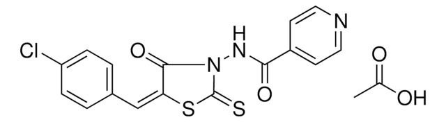 N-[(5E)-5-(4-CHLOROBENZYLIDENE)-4-OXO-2-THIOXO-1,3-THIAZOLIDIN-3-YL]ISONICOTINAMIDE ACETATE AldrichCPR