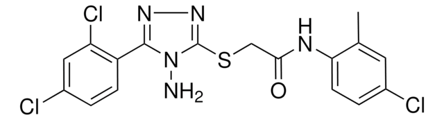 2-{[4-AMINO-5-(2,4-DICHLOROPHENYL)-4H-1,2,4-TRIAZOL-3-YL]SULFANYL}-N-(4-CHLORO-2-METHYLPHENYL)ACETAMIDE AldrichCPR