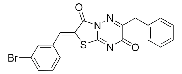 (2Z)-6-BENZYL-2-(3-BROMOBENZYLIDENE)-7H-[1,3]THIAZOLO[3,2-B][1,2,4]TRIAZINE-3,7(2H)-DIONE AldrichCPR