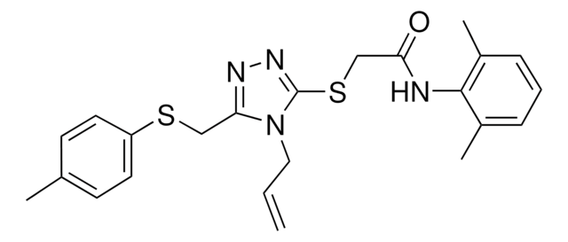 2-[(4-ALLYL-5-{[(4-METHYLPHENYL)SULFANYL]METHYL}-4H-1,2,4-TRIAZOL-3-YL)SULFANYL]-N-(2,6-DIMETHYLPHENYL)ACETAMIDE AldrichCPR