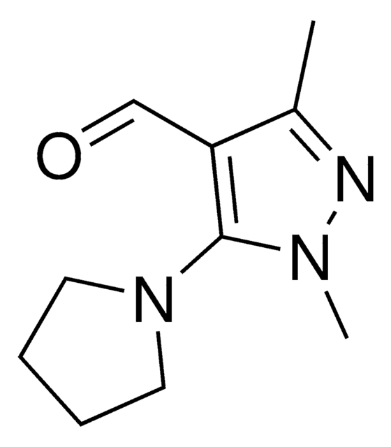 1,3-Dimethyl-5-(1-pyrrolidinyl)-1H-pyrazole-4-carbaldehyde AldrichCPR