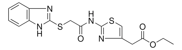 ETHYL (2-{[(1H-BENZIMIDAZOL-2-YLSULFANYL)ACETYL]AMINO}-1,3-THIAZOL-4-YL)ACETATE AldrichCPR