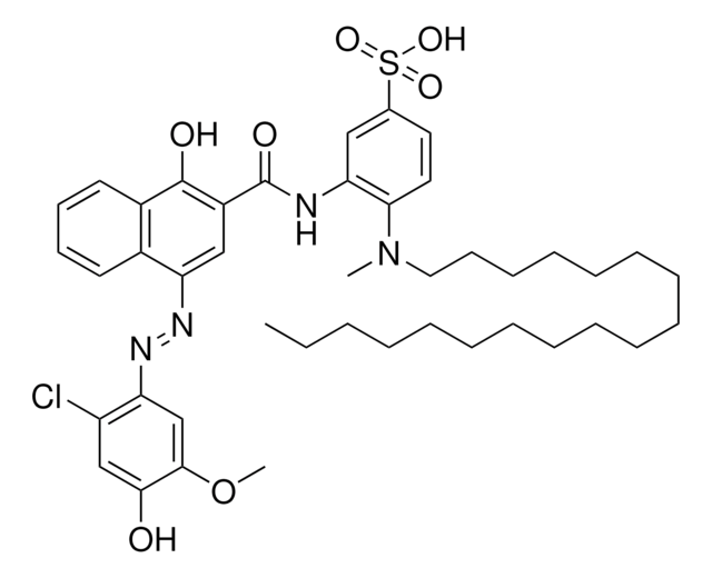 3-({4-[(E)-(2-CHLORO-4-HYDROXY-5-METHOXYPHENYL)DIAZENYL]-1-HYDROXY-2-NAPHTHOYL}AMINO)-4-[METHYL(OCTADECYL)AMINO]BENZENESULFONIC ACID AldrichCPR