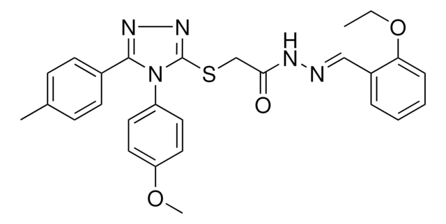 N'-[(E)-(2-ETHOXYPHENYL)METHYLIDENE]-2-{[4-(4-METHOXYPHENYL)-5-(4-METHYLPHENYL)-4H-1,2,4-TRIAZOL-3-YL]SULFANYL}ACETOHYDRAZIDE AldrichCPR