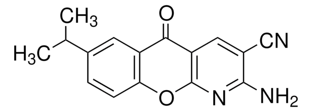 2-Amino-7-isopropyl-5-oxo-5H-[1]-benzopyrano[2,3-b]-pyridin-3-carbonitril 99%