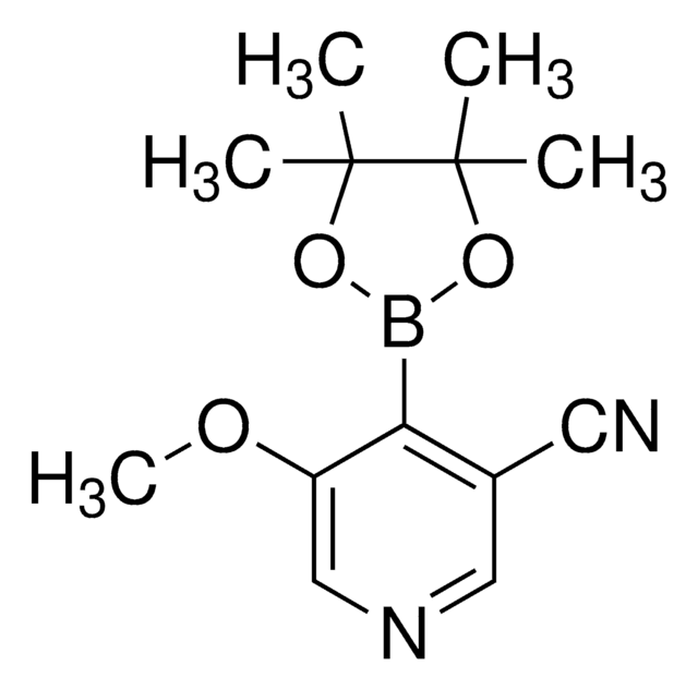 5-Methoxy-4-(4,4,5,5-tetramethyl-1,3,2-dioxaborolan-2-yl)nicotinonitrile AldrichCPR