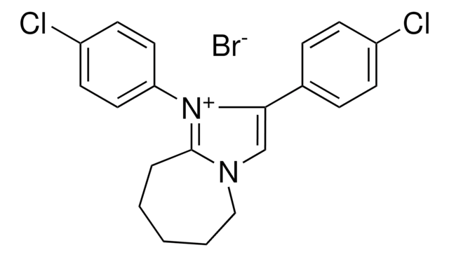 1,2-BIS(4-CHLOROPHENYL)-6,7,8,9-TETRAHYDRO-5H-IMIDAZO(1,2-A)AZEPIN-1-IUM BROMIDE AldrichCPR