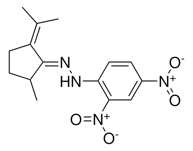 2-METHYL-5-(1-METHYLETHYLIDENE)CYCLOPENTANONE (2,4-DINITROPHENYL)HYDRAZONE AldrichCPR