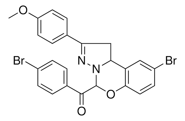 [9-BROMO-2-(4-METHOXYPHENYL)-1,10B-DIHYDROPYRAZOLO[1,5-C][1,3]BENZOXAZIN-5-YL](4-BROMOPHENYL)METHANONE AldrichCPR