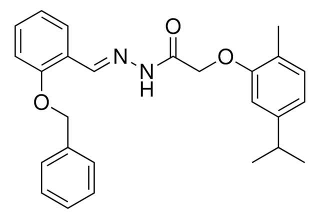 N'-(2-(BENZYLOXY)BENZYLIDENE)-2-(5-ISOPROPYL-2-METHYLPHENOXY)ACETOHYDRAZIDE AldrichCPR