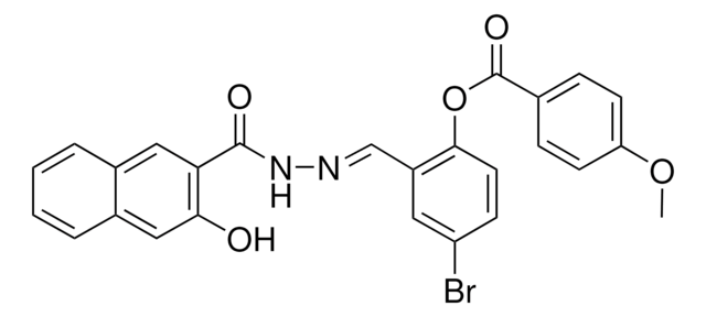 4-BROMO-2-(2-(3-HYDROXY-2-NAPHTHOYL)CARBOHYDRAZONOYL)PHENYL 4-METHOXYBENZOATE AldrichCPR