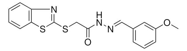 2-(1,3-BENZOTHIAZOL-2-YLTHIO)-N'-(3-METHOXYBENZYLIDENE)ACETOHYDRAZIDE AldrichCPR