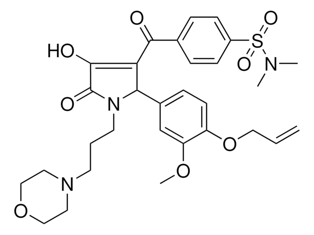 4-({2-[4-(ALLYLOXY)-3-METHOXYPHENYL]-4-HYDROXY-1-[3-(4-MORPHOLINYL)PROPYL]-5-OXO-2,5-DIHYDRO-1H-PYRROL-3-YL}CARBONYL)-N,N-DIMETHYLBENZENESULFONAMIDE AldrichCPR