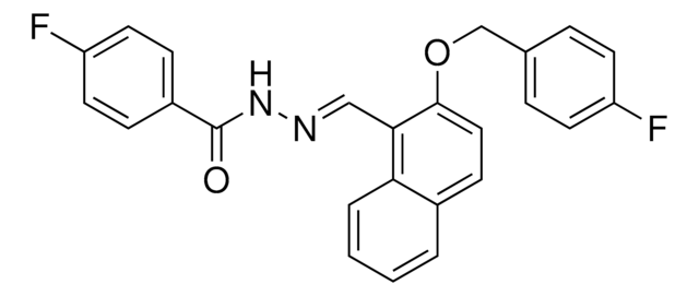 4-FLUORO-N'-((2-((4-FLUOROBENZYL)OXY)-1-NAPHTHYL)METHYLENE)BENZOHYDRAZIDE AldrichCPR