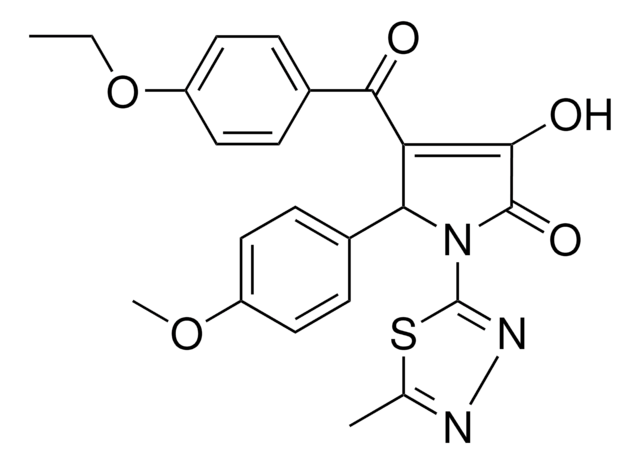 4-(4-ETHOXYBENZOYL)-3-HYDROXY-5-(4-METHOXYPHENYL)-1-(5-METHYL-1,3,4-THIADIAZOL-2-YL)-1,5-DIHYDRO-2H-PYRROL-2-ONE AldrichCPR