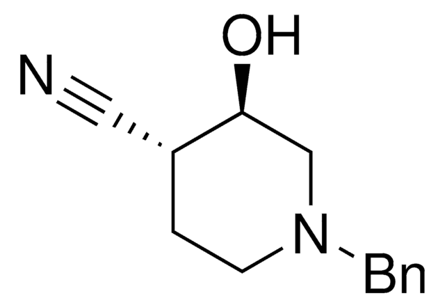 (3R,4R)-rel-3-Hydroxy-1-(phenylmethyl)-4-piperidinecarbonitrile AldrichCPR