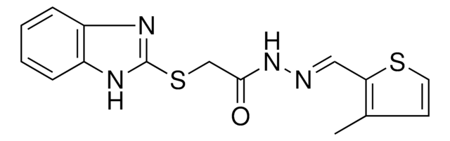 2-(1H-BENZIMIDAZOL-2-YLSULFANYL)-N'-[(E)-(3-METHYL-2-THIENYL)METHYLIDENE]ACETOHYDRAZIDE AldrichCPR