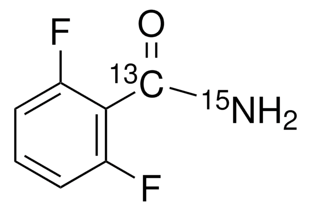 2,6-二氟苯甲酰胺-&#945;-13C,15N 99 atom % 13C, 98 atom % 15N, 97% (CP)